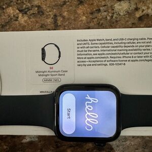 Apple Watch 44mm M/L Silicone Band Midnight 2nd Gen
